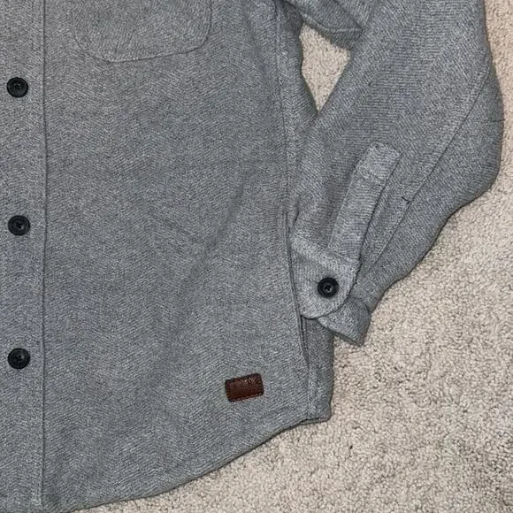 Jachs Gray Wool Black Button Down Jacket Men's Small